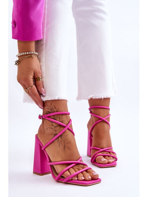 Fashionable High Heel Sandals Pink Josette