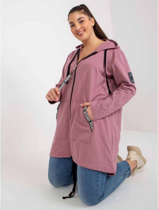 Bluza-RV-BL-8265.24P-ciemny różowy