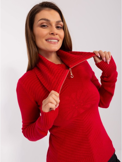 Sweter-PM-SW-R3634.99-czerwony