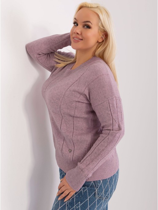 Sweter-PM-SW-PM688.64-fioletowy