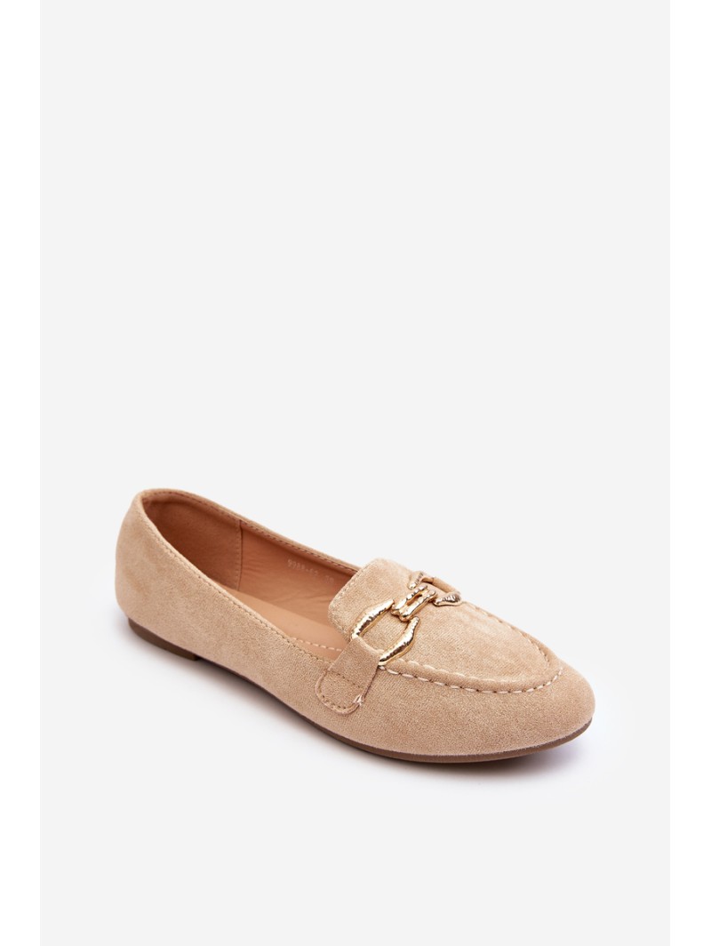 Women's Loafers With Beige Decoration Ghana