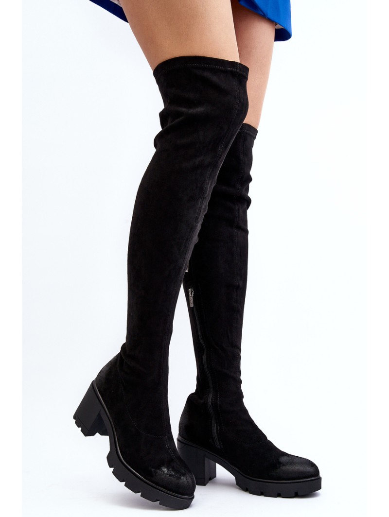 Over-the-Knee Boots with Heel La.Fi 270067B-SU Black