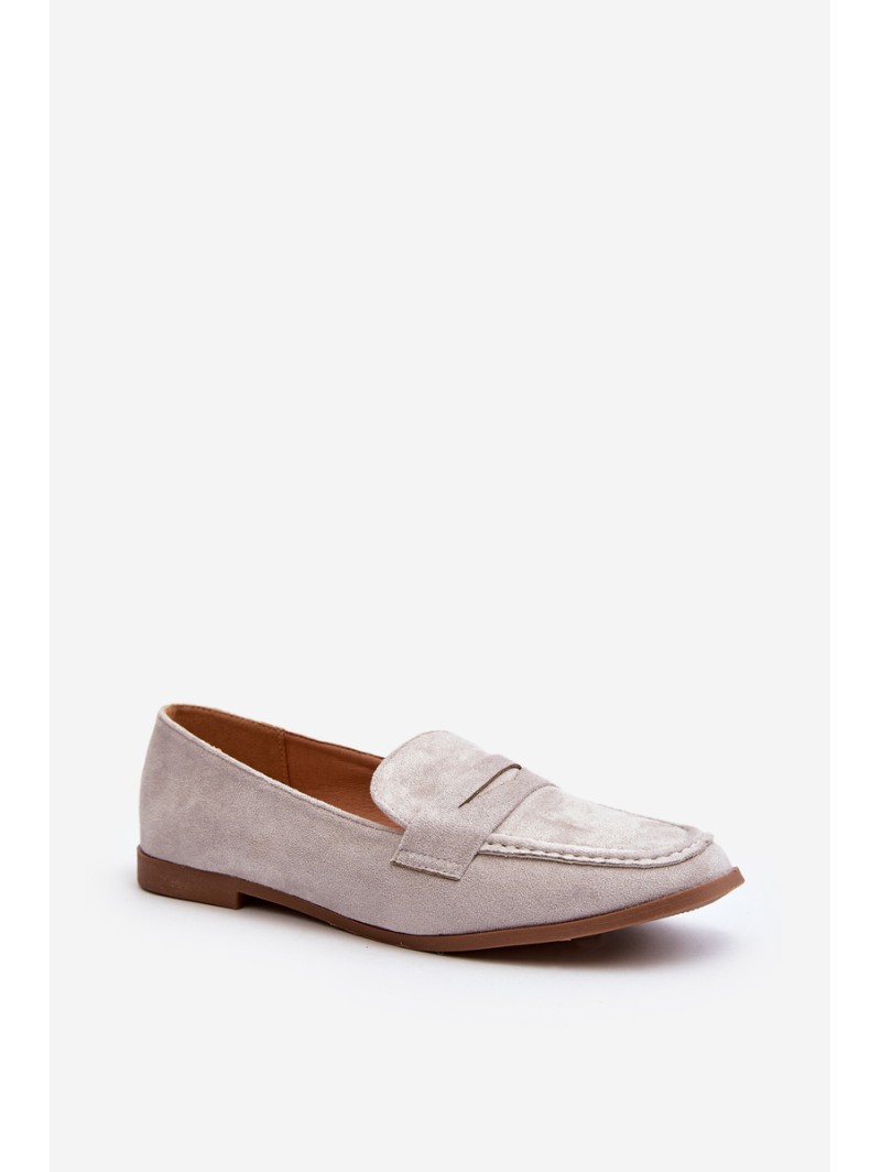 Women's Classic Gray Moccasins Olevin