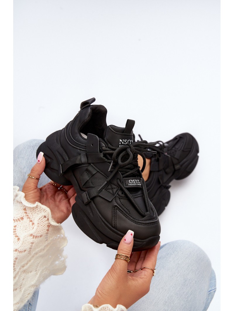 Women's sneakers with chunky sole black Windamella