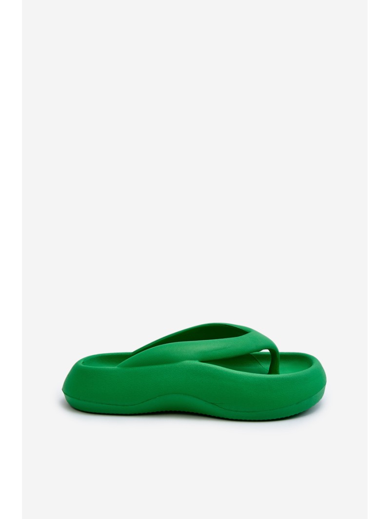Women's Foam Flip Flops Green Roux