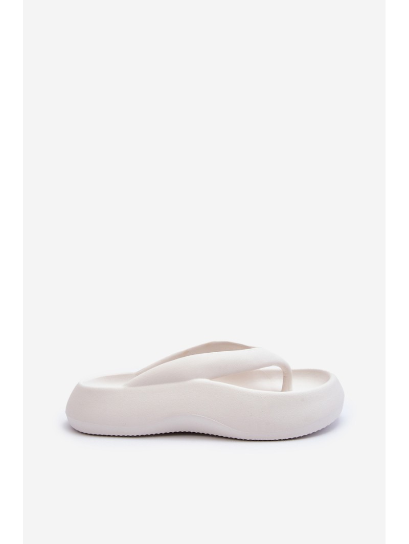 Women's Foam Flip Flops White Roux